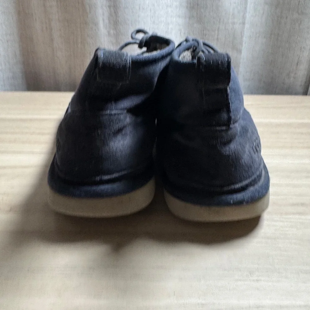 UGG Neumel Canvas Chukka Boots Mens 13 Navy Blue Good Condition 1118264